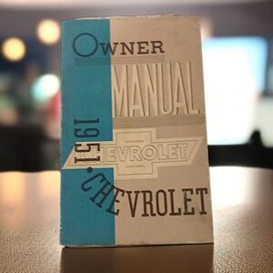 Owner Manual 1951 Chevrolet Booklet Original Vintage Mid Century Modern Handbook